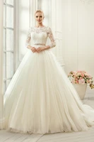 new arrival bride white wedding dresses lace beaded backless a line bridal gowns vestido de noiva plus size with sashes