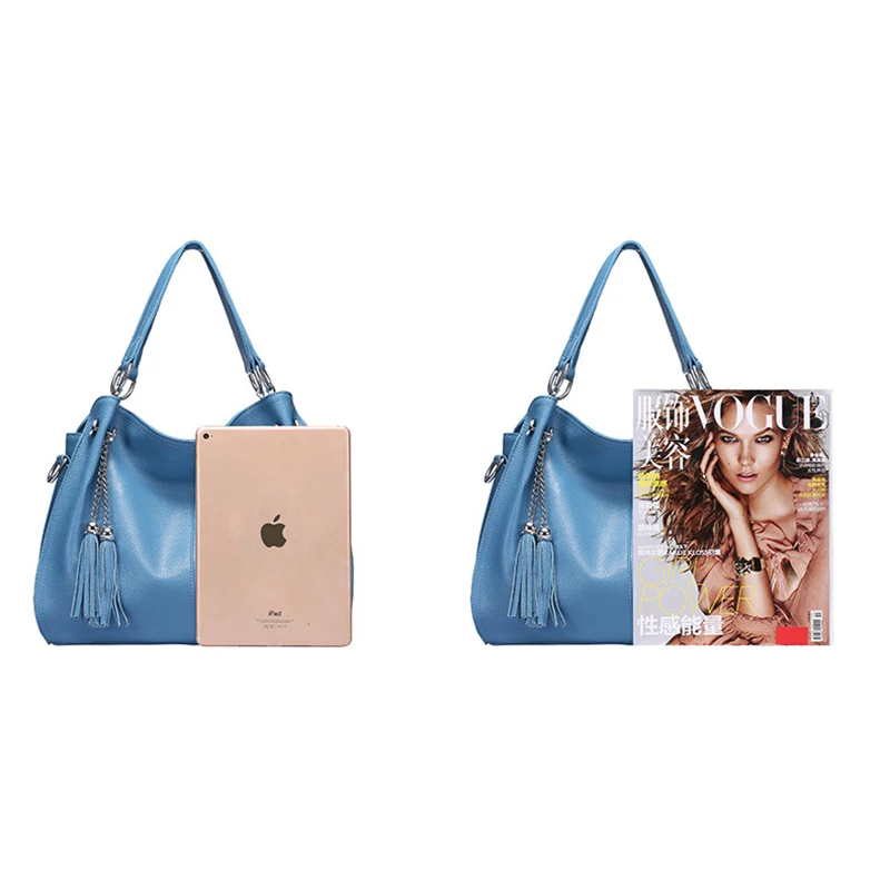 OCEHNUU Genuine Leather Luxury Handbags Women Bags Designer Shoulder Bag Crossbody Tassel Female Real Ladies Hand | Багаж и сумки