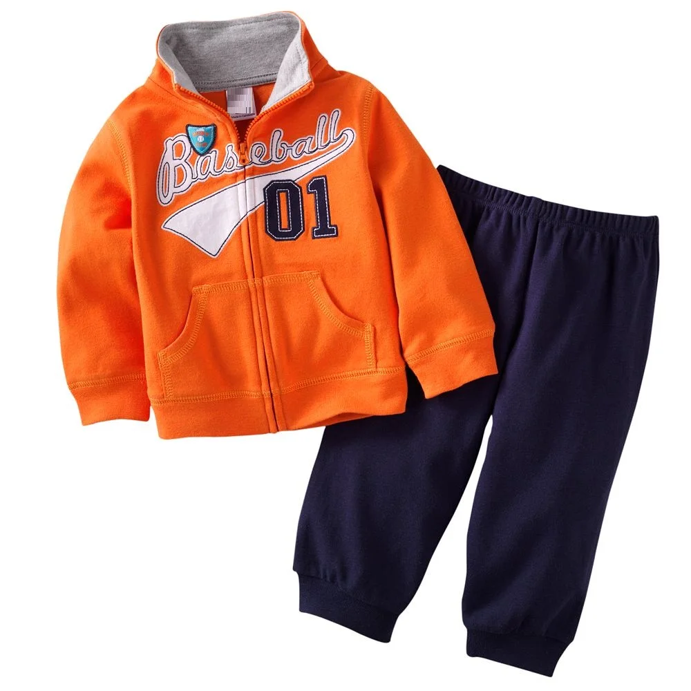 Children Sport Suits Kids Tracksuits Baseball Baby Boys Outfits Coats Jacket+Pants Sets Boy Clothes Suit Jumping Beans Cotton | Детская