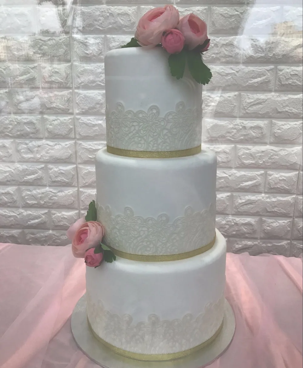 Декоративный цветок сахар силиконовые кружево торта силиконовая форма для