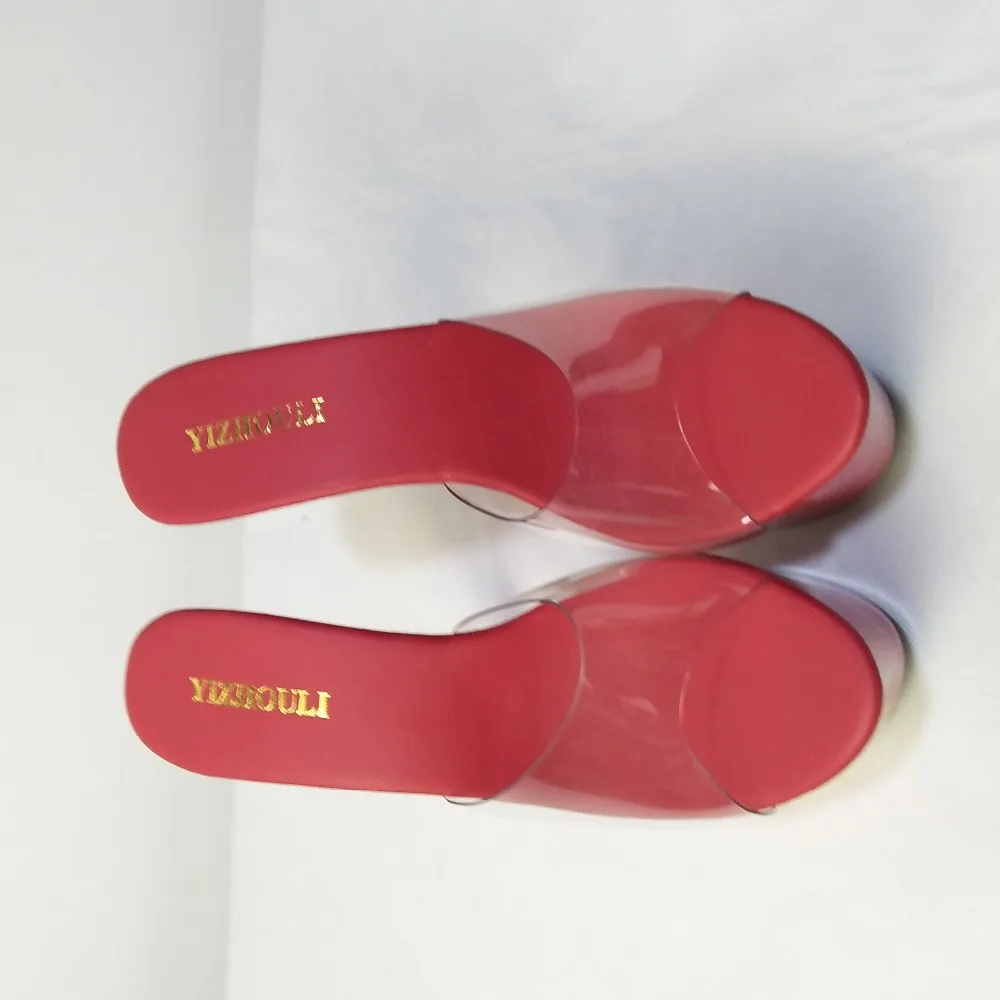 Пикантные женские летние шлепанцы на шпильке 15 см и обувь для танцев шесте 6