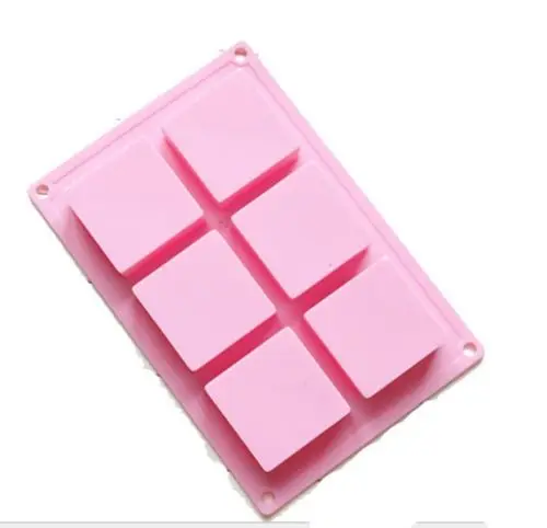 6 кубических квадратных Мини Свадебные помадные Торт силиконовая форма для