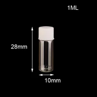50pcs 12x28mm Clear Glass Bottles Jars Vial Stopper for DIY Wish Message Sample Perfume container Nail Art bead jars