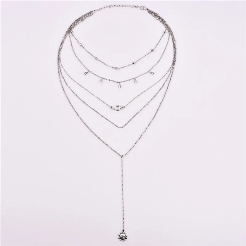 2018 богемное многослойное Длинное колье с кисточками Новое Bijoux ожерелье