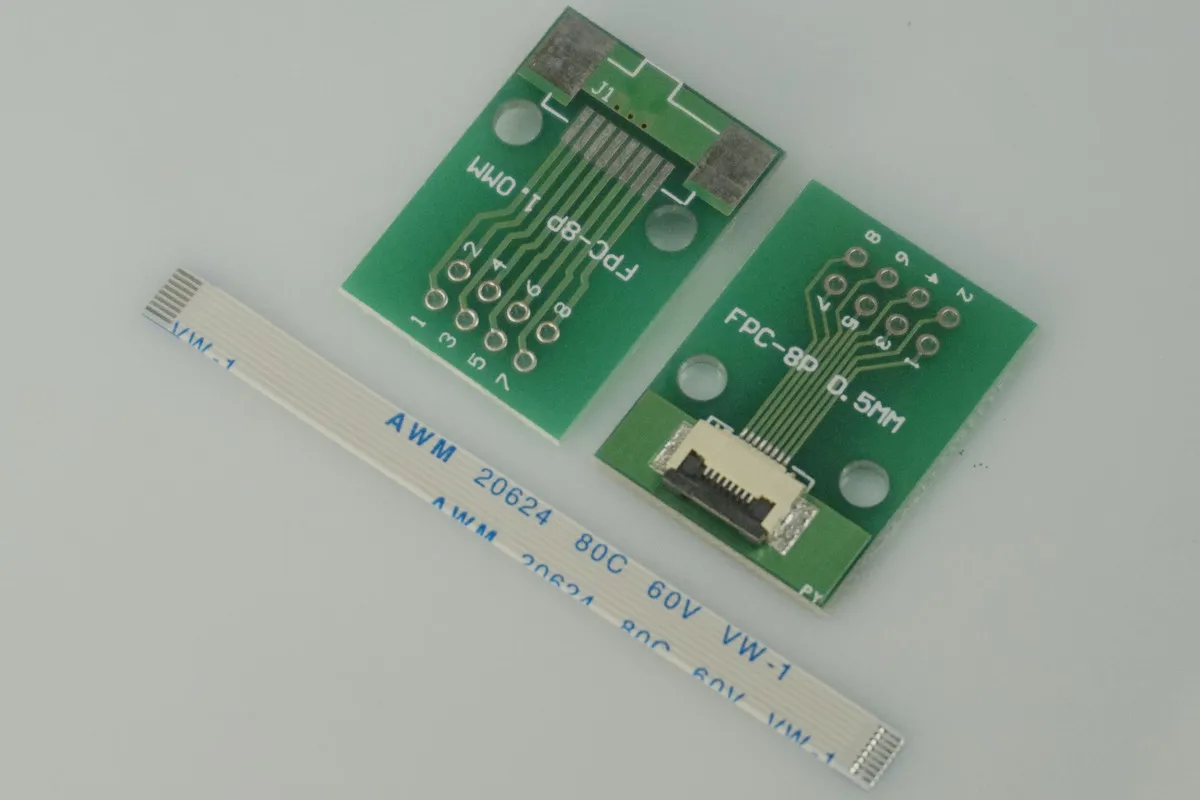 Кабель FFC FPC 2 комплекта 8 контактов 0 5 мм шаг до 54 сквозное отверстие DIP PCB адаптер 30