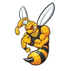 Наклейка в виде злого васпа, виниловые аксессуары для ноутбука с окошком в виде животного, декоративные автомобильные аксессуары