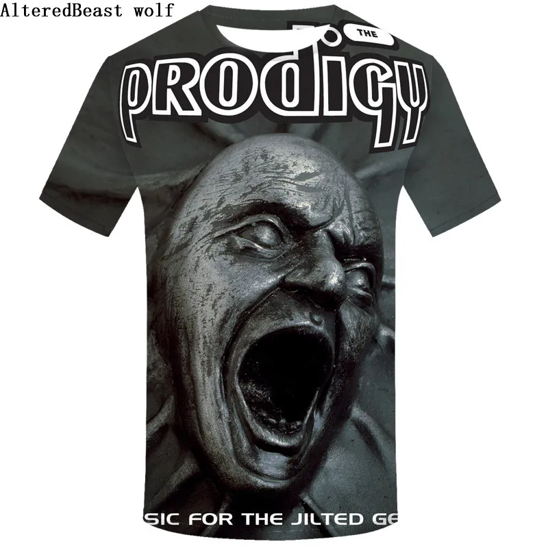 DMY595 THE PRODIGY KEITH FLINT HARDCORE ROCK RAVE BREAK BEAT MUSIC футболка повседневного размера плюс в стиле хип-хоп - Цвет: DMY595