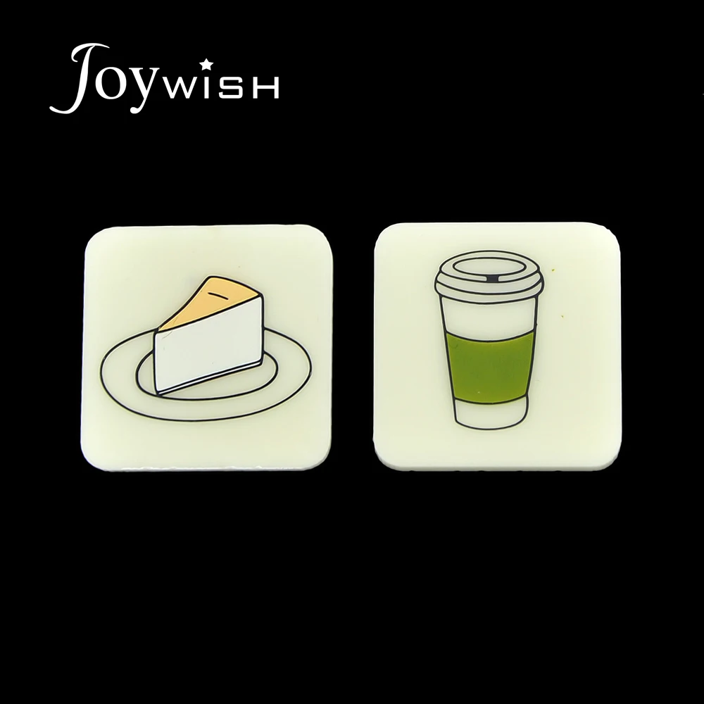 Joywish минималистский Серьги Bijoux сок торт узор Акриловые большой площади Форма