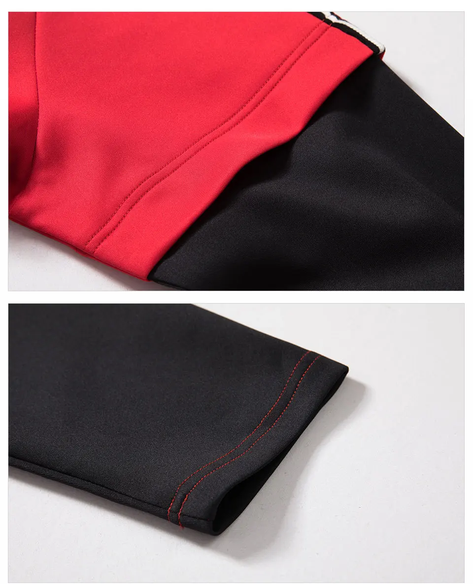 Весенне летний спортивный костюм в стиле пэчворк повседневные мужские комплекты