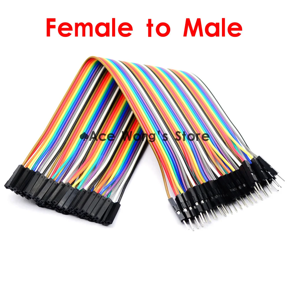 

Кабель-перемычка 20 см, 40P, 1P-1P, разъем «гнездо-штекер» DuPont Line в наличии