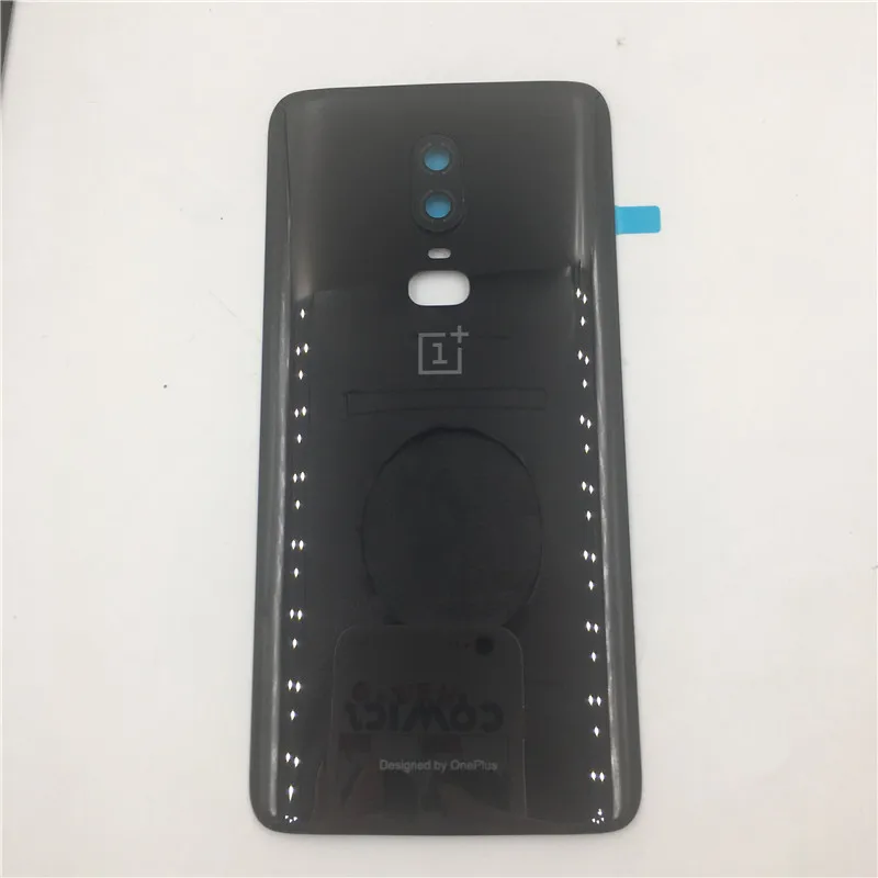 Mirror Black Оригинальное 3D стекло для Oneplus 6 six, чехол на батарейку, задняя крышка, чехол для телефона, чехол для One Plus 6, запасные части - Цвет: Mirror Black