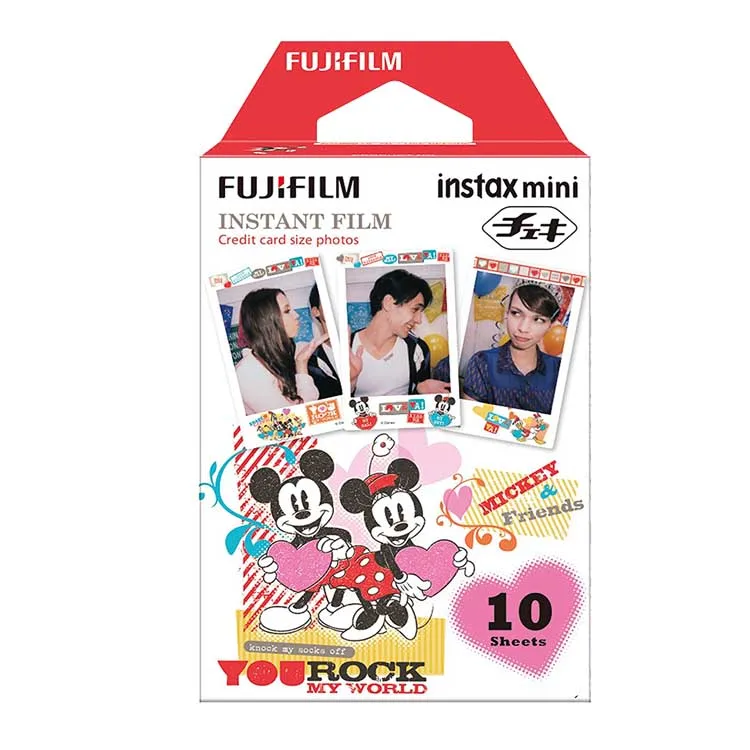 Mickey and Friends Фотокамера Fujifilm Instax Mini 8 Mini 9-фотокамера Fuji Instant Photo 10 листов Exposures Papers-дополнительная фоторамка - Цвет: Mickey and Friends