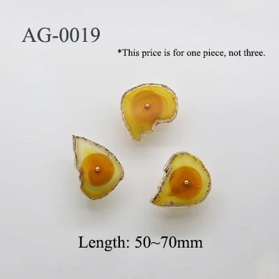 AG-0019-L Ins стиль натуральный агат+ латунная ручка грубого камня режущие ручки для спальни выдвижные ручки/4 цвета - Цвет: AG-0019-L