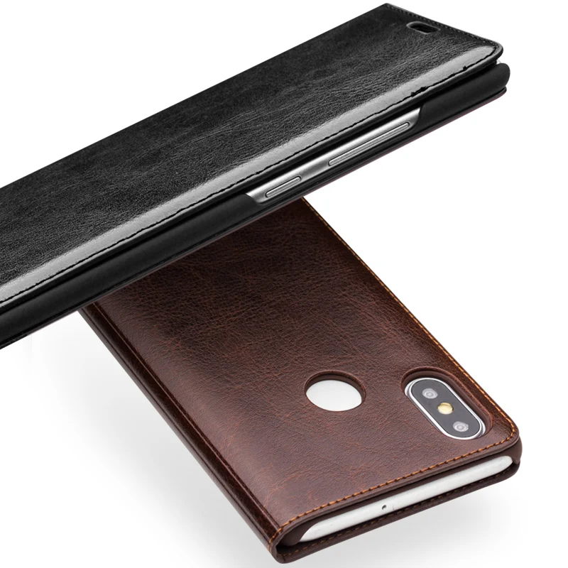 Роскошный Ультратонкий флип-чехол из натуральной кожи для Xiaomi Mi 8 Модный деловой кошелек ручной работы слот для карт чехол для Xiaomi Mi 8