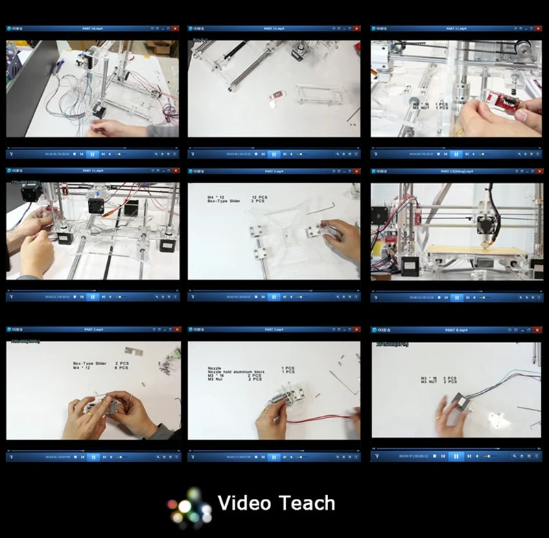 Полный собрать ЖК дисплей 3D принтеры reprap prusa i3 комплект рамки металлический алюминий impressora 3d drucker маленький монстр сталь