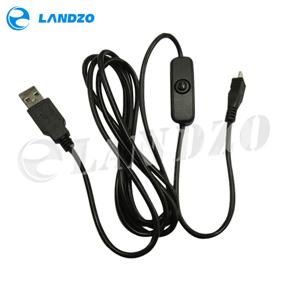 1 шт. кабель питания с микро USB переключателем 5 м к Micro провод для зарядки Raspberry Pi 2 /