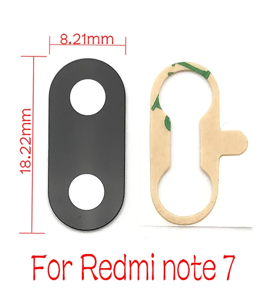 Redmi Note 7 Для Xiaomi Redmi Note 7 6 5 5A 6A Pro PLus s2задняя камера, стеклянная крышка объектива с клеем, стикер - Цвет: Redmi Note 7