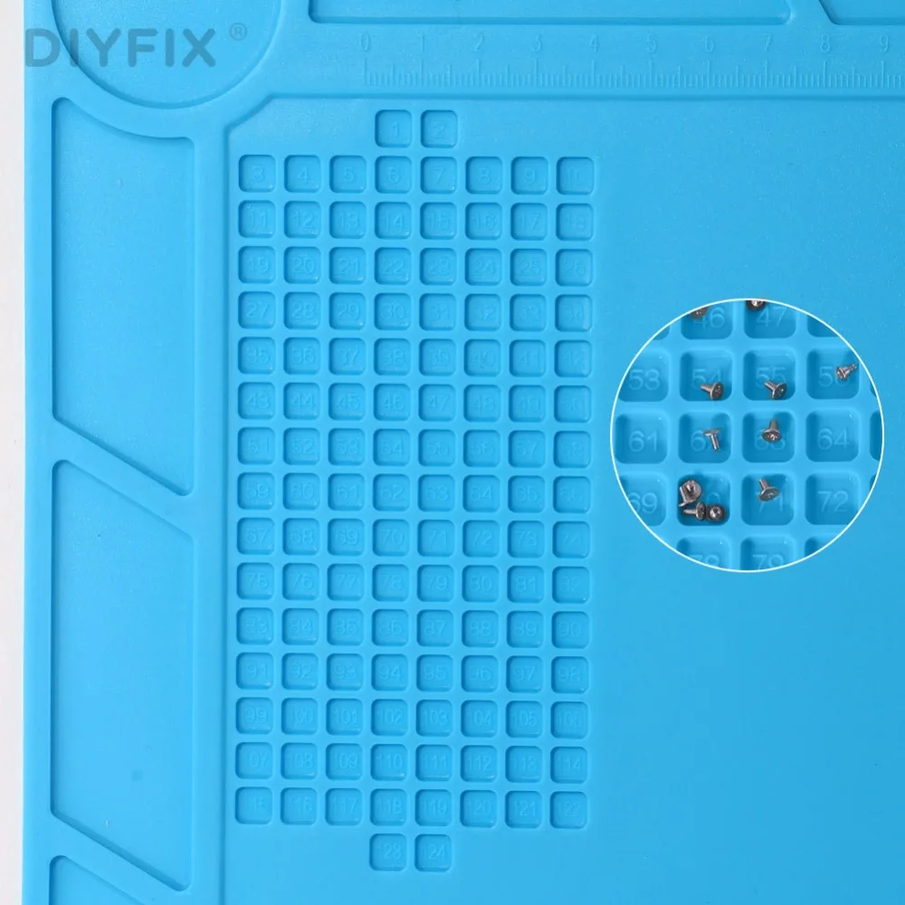 Теплоизоляционная Силиконовая накладка DIYFIX 35x25 см электрическая паяльная