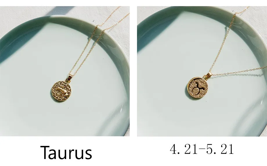 1 шт. Знак зодиака ожерелье 12 Созвездие ожерелье s Небесный Keepsake ювелирные изделия Дева Телец Leo Близнецы Bijoux Femme Мода