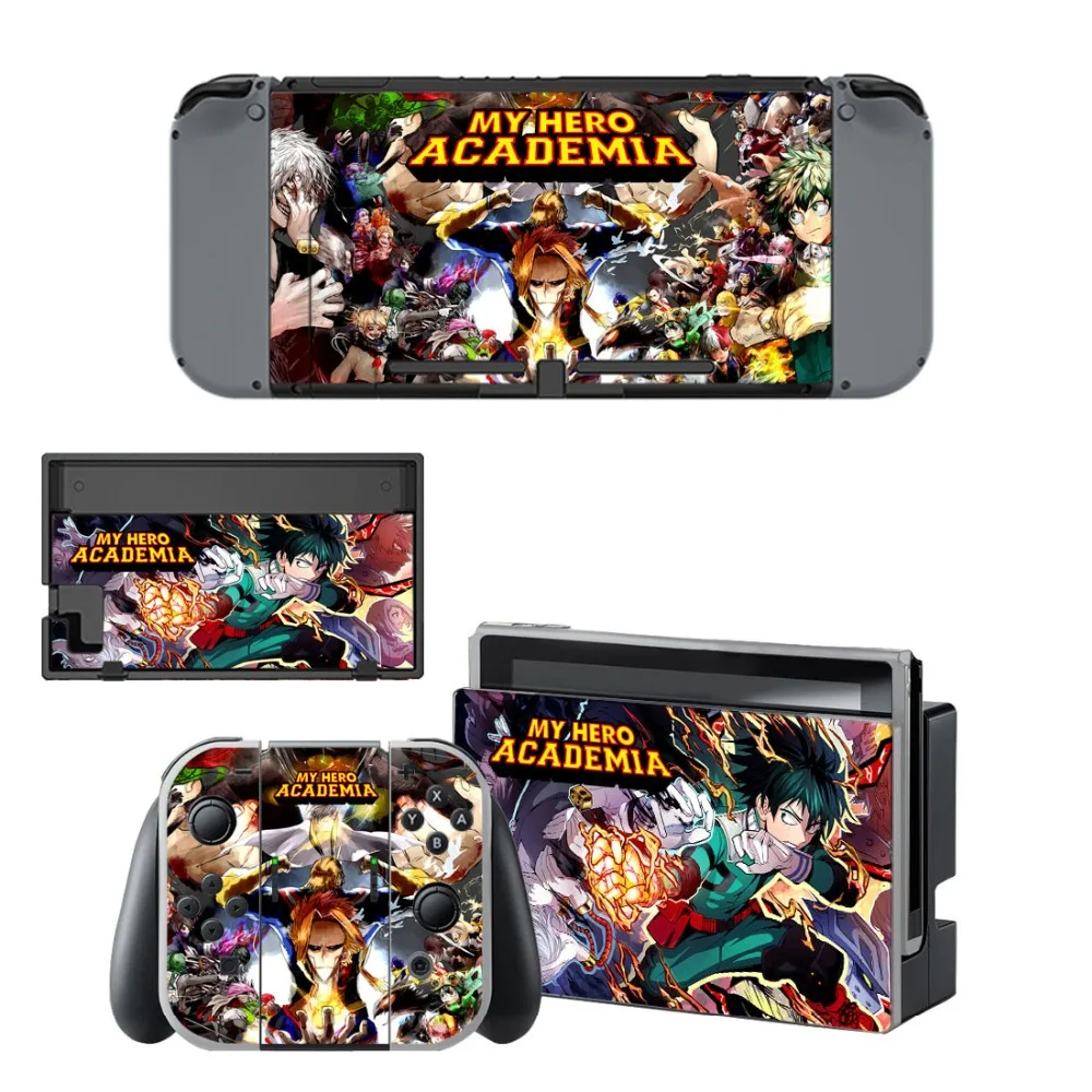 Мой герой переводная картинка наклейка для консоли Nintendo Switch и контроллер NS