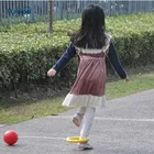 Обучающая игрушка Preskool для детей, прыгающий мяч, Спортивная игрушка для фитнеса, кольцо для прыжков, губчатый чехол для детского сада, игр на улице