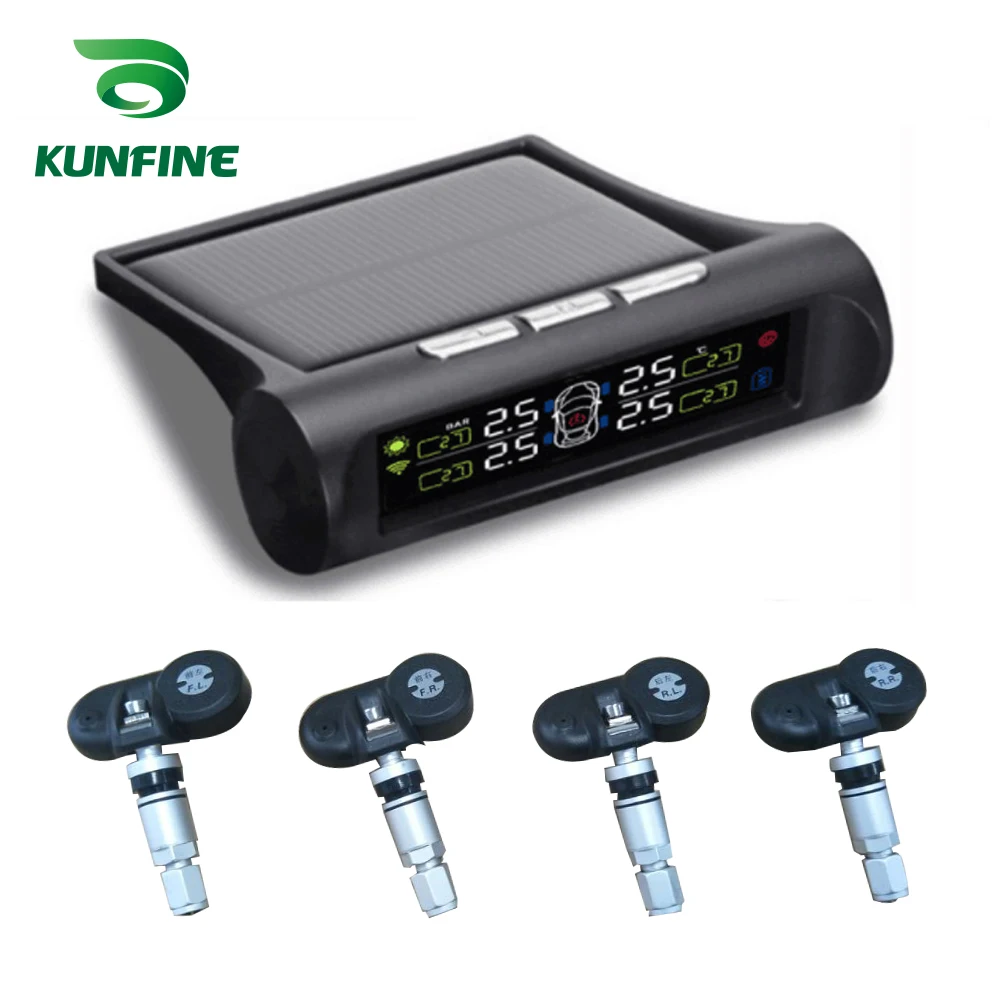 Умная Автомобильная TPMS система контроля давления в шинах Солнечная энергия