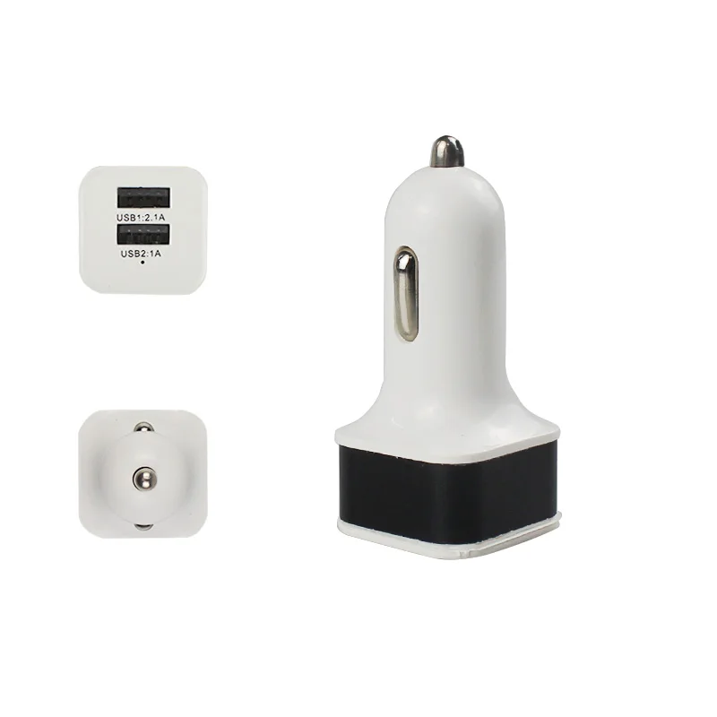 ZOLIZDA 2 в 1 USB Автомобильное зарядное устройство Зарядка Зажигалка на