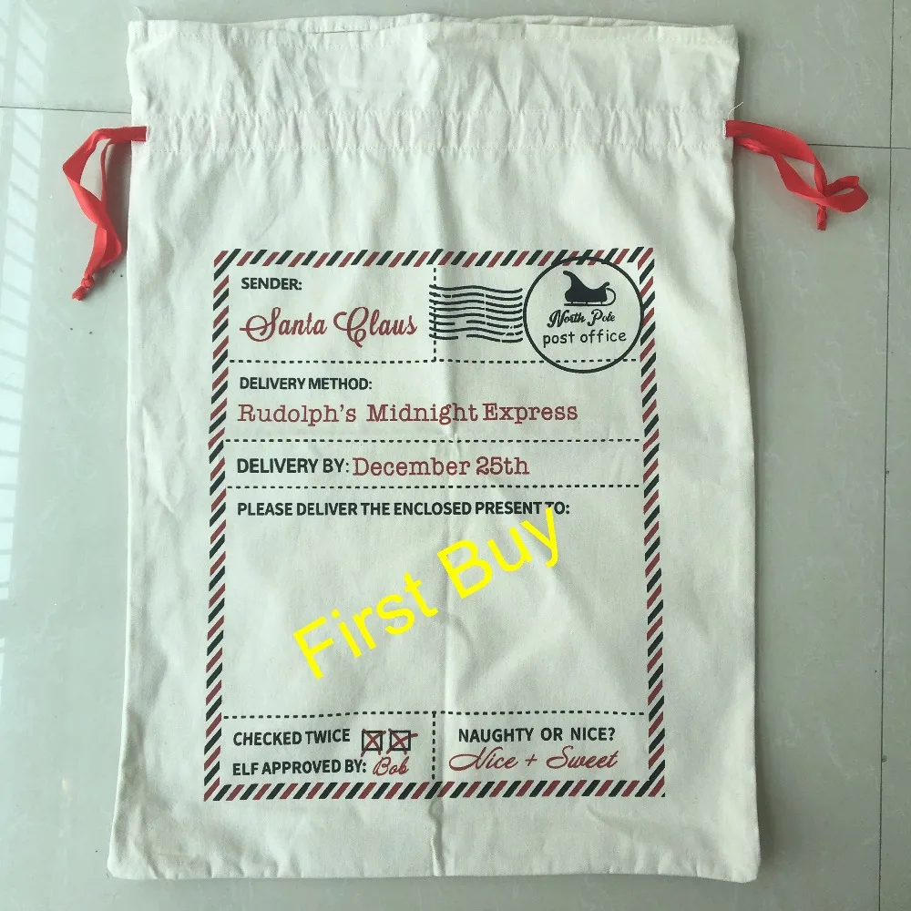 200 шт./лот Бесплатная доставка Рождественские подарочные сумки с принтом