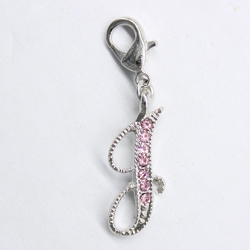 2016 популярные классические письма застежкой омар кулон &quotB|lobster clasp pendant|2016