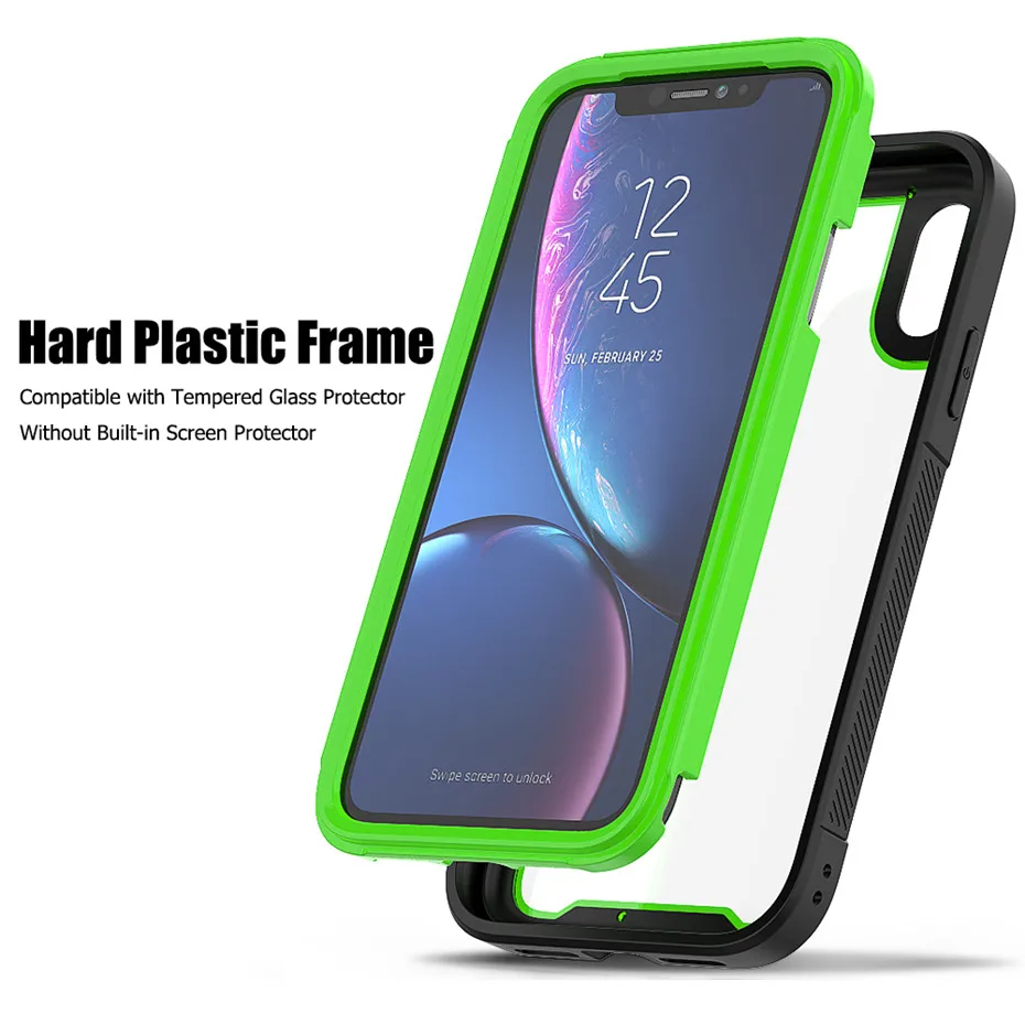 Противоударный армированный силиконовый чехол для iPhone 11 Pro XS Max прозрачные чехлы для iPhone 6 6S 7 8 Plus X XR роскошный акриловый чехол из ТПУ
