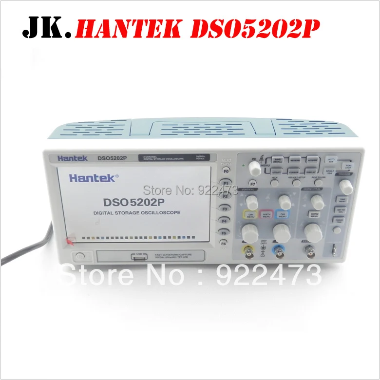 H005 Hantek DSO5202P цифровой осциллограф 200 МГц 2 канала 1GSa/s 7 ''TFT LCD длина записи 24K USB AC110