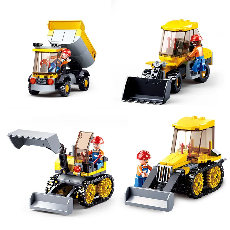 4 шт./лот детские строительные блоки игрушки совместимые с LEGO city для