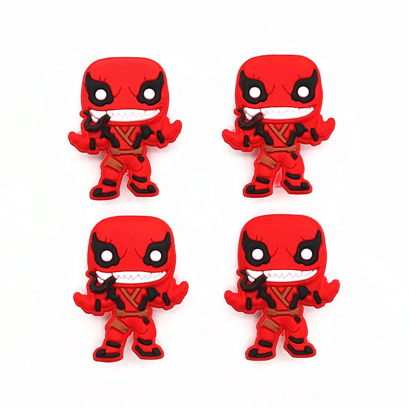 Распродажа, 1 шт., украшения для обуви в стиле Джокера, Deadpool, аксессуары для обуви, украшение для обуви в виде яда для croc jibz, Детские вечерние подарки на Рождество, DONG-3DP