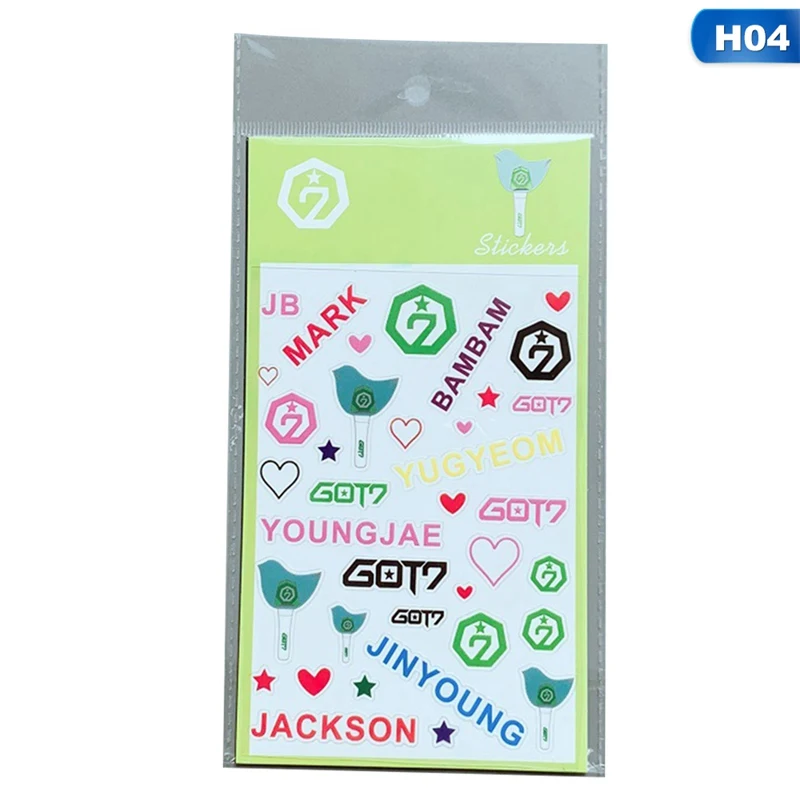 Дважды BLACKPINK SEVENTEEN GOT7 TXT ручка стикер декоративные наклейки DIY Дневник стикер
