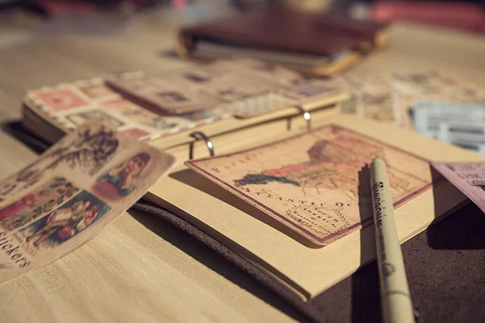 10 шт. винтажный бумажный штамп наклейки для фотографий реквизит декора DIY