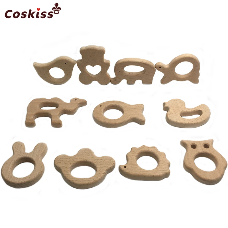 Детский Прорезыватель для зубов из натурального бука|baby teether|baby wooden teetherteether baby |