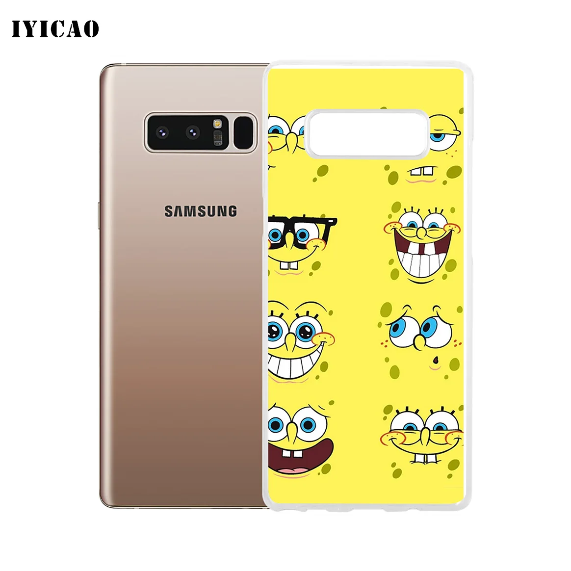 IYICAO Губка Боб Квадратные Штаны Мягкий силиконовый чехол для телефона Samsung A5 A6 Plus A7