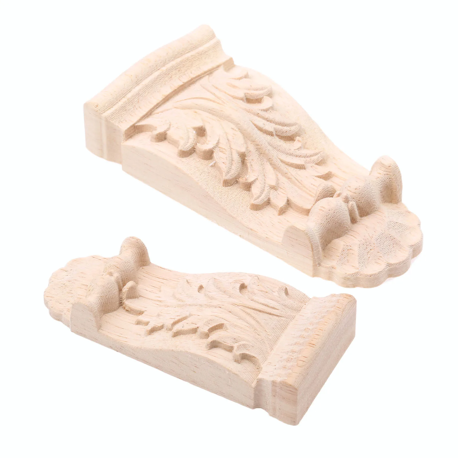 1 шт. резьба по дереву Corbels наклейка колонна деревянная мебель декоративные молдинги наклейка двери шкафа деревянная фигурка ремесла домашний декор