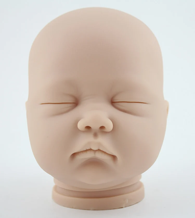 Неокрашенный Reborn Doll Комплекты (голова конечности ткани тела) Мягкий Виниловый