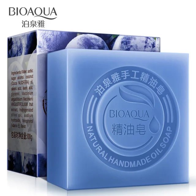 Горячая BIOAQUA натуральные эфирные масла мыло ручной работы Отбеливающее для