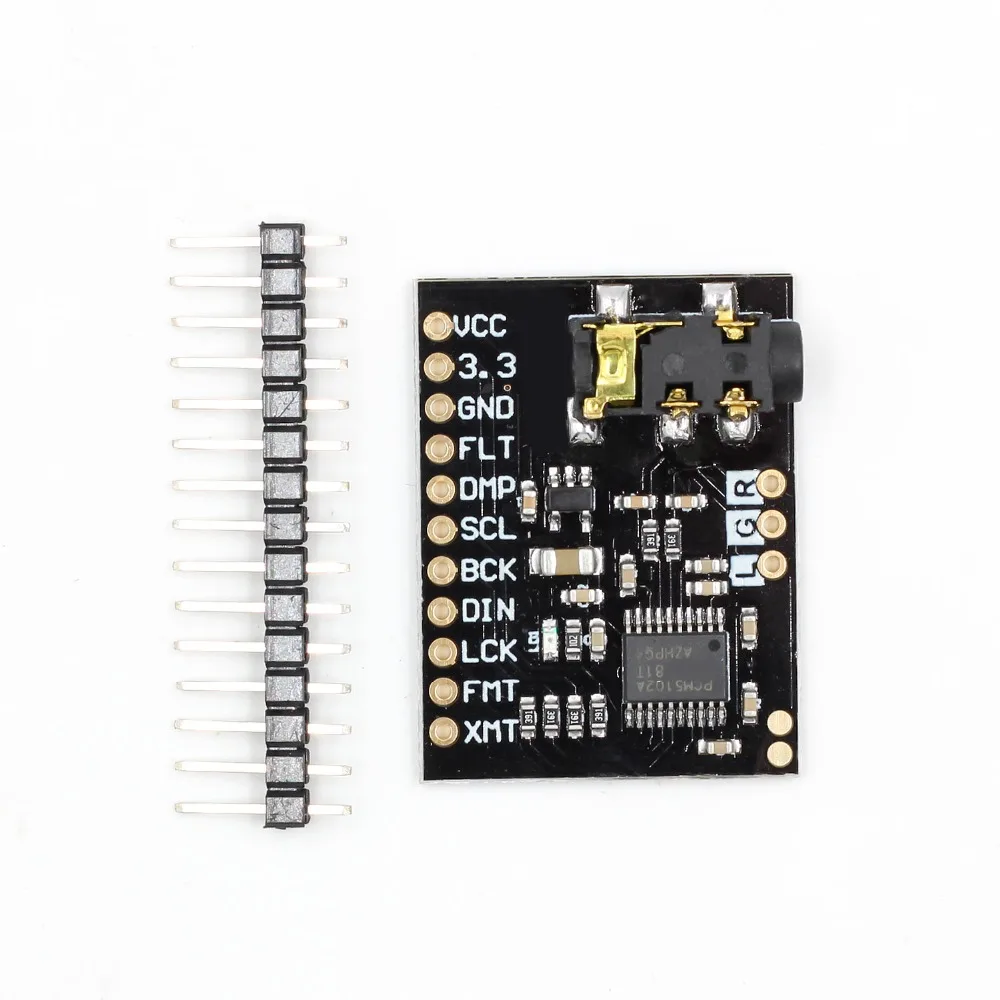Новый PCM5102A DAC звуковая карта плата pHAT 3 5 мм стерео разъем 24 бит цифровой аудио