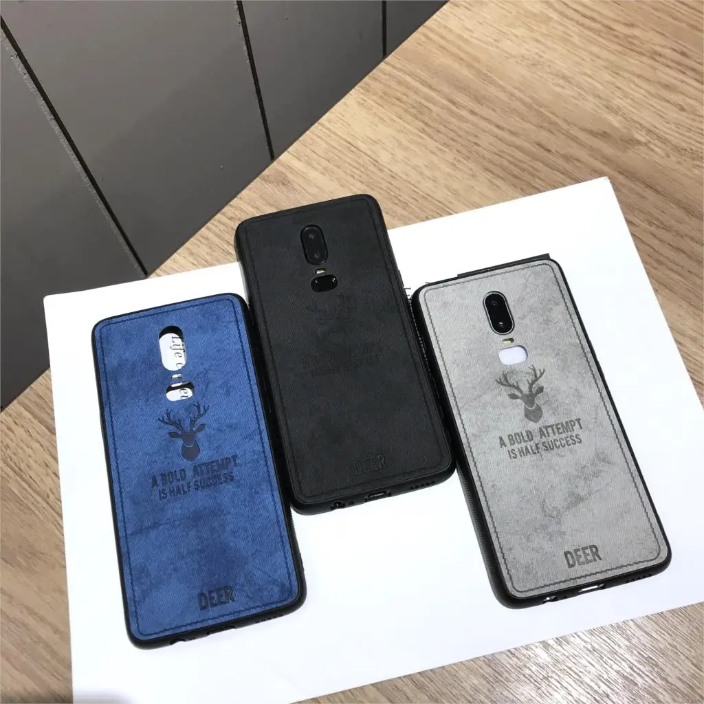 Чехол из ткани с оленем для OnePlus 6 6T 5T 5 чехол кожи Художественная ткань Fundas Meizu M5 M6