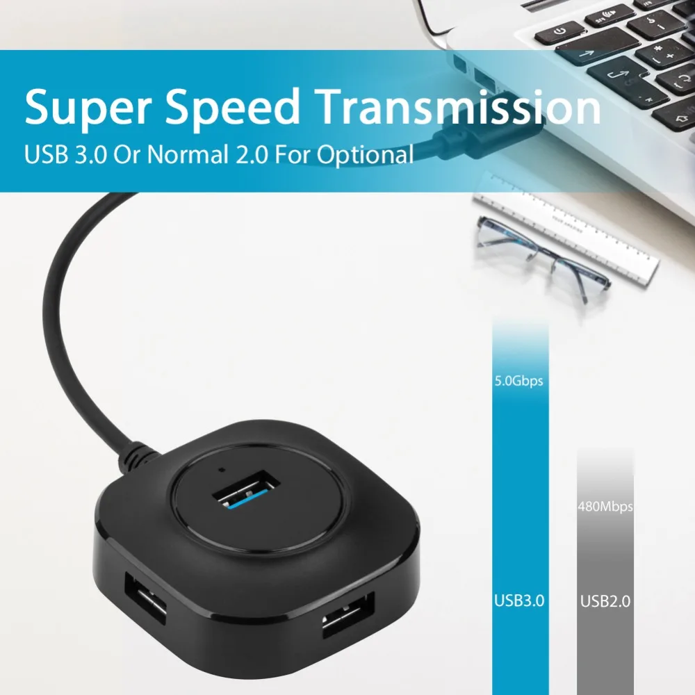 Концентратор USB 3 0 2 разветвитель с несколькими USB-портами для ПК расширитель 4
