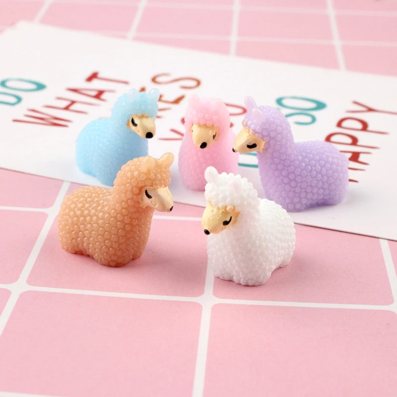 Счастливая обезьяна 15 шт. DIY Поставки слаймов игрушки Мини смолы животных клейкие аксессуары наполнитель для пушистого прозрачного кристалла слизи