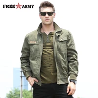 free army jacket men autumn spring 2018 fashion contracted military jacket men clothes fit outfit army green mens coat ms 606