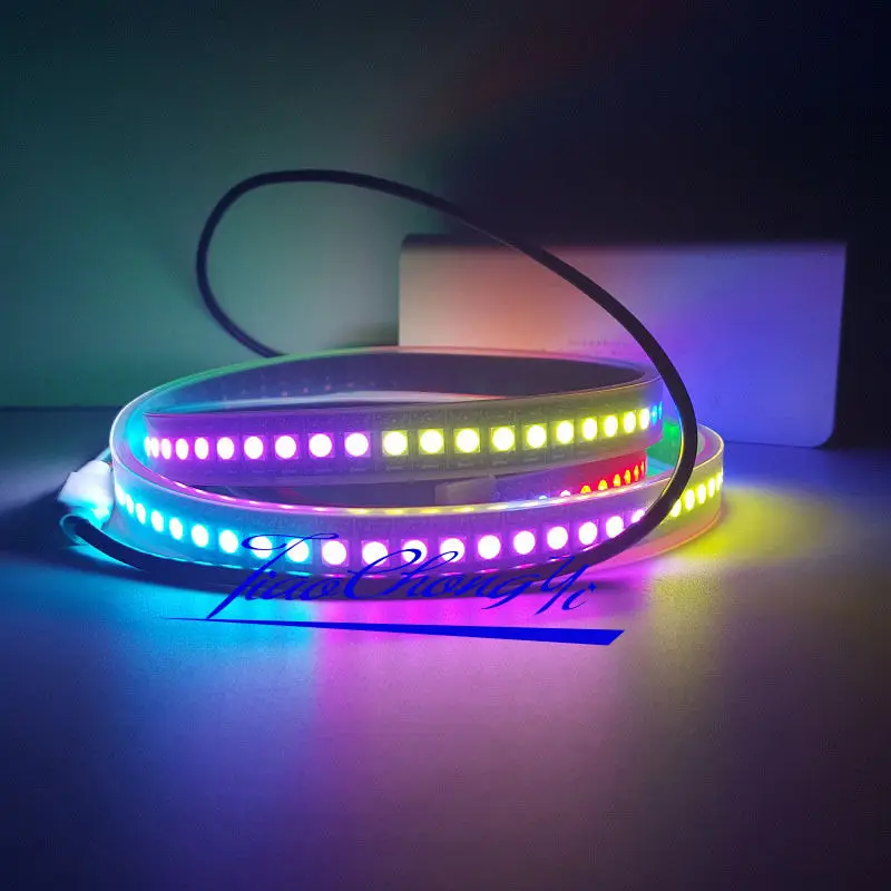 DC5V 1 м WS2812B 144 светодиодный ленточный светильник RGB индивидуально адресуемое