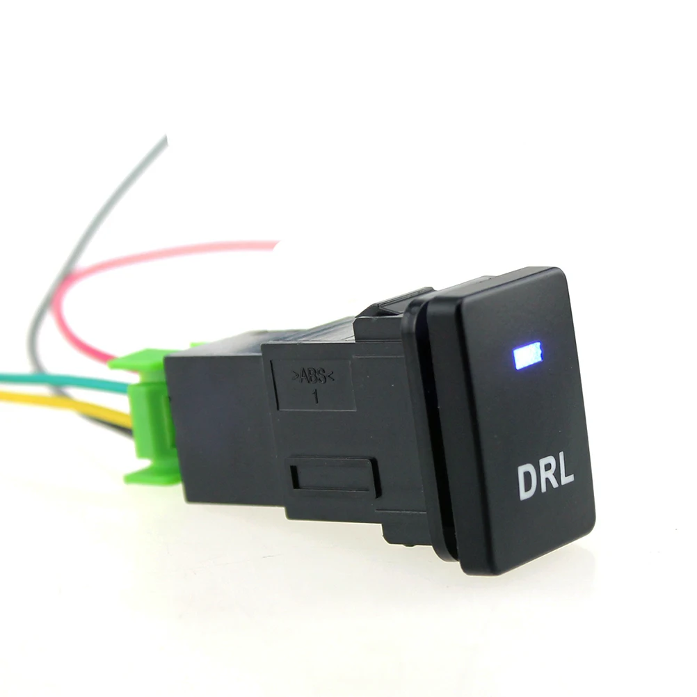 12V автомобильный переключатель DRL светильник кнопочный переключатель с 15 см кабель для Toyota Camry Yaris Highlander Prius Ralink Corolla Vios Reiz Corolla Prado