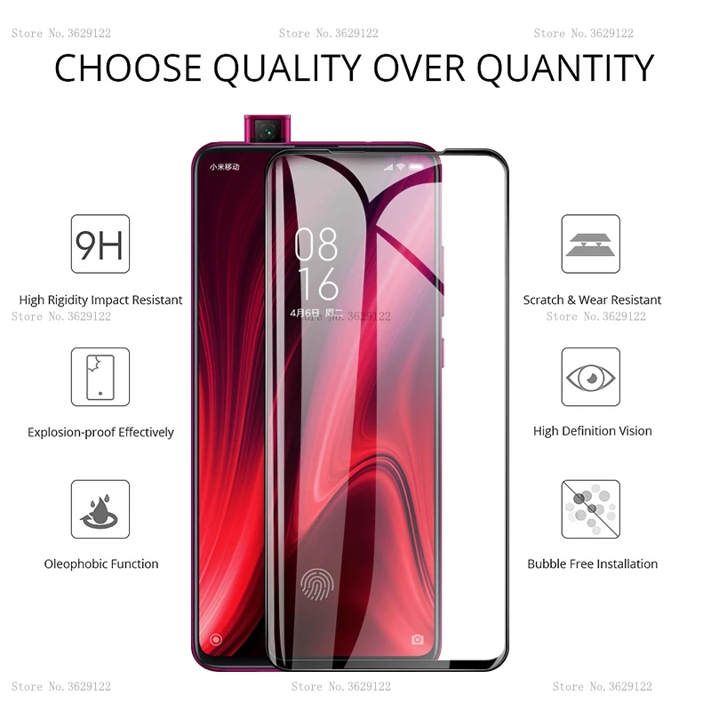 Закаленное стекло для Xiaomi Redmi K20 Pro защита экрана защитная пленка Mi 9T k 20 закаленное стекло|Защитные стёкла и