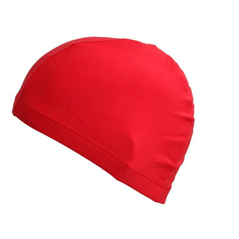 2018 Waterproof Nylon Swimming Cap Male Female Solid Swim Pool Hat For Men Women Adults Free Size Elastic Bathing |