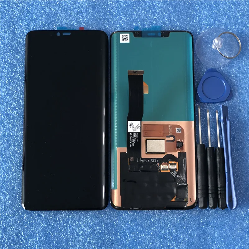 ЖК-экран 6,3" для huawei mate 20 Pro Axisinternational AMOLED+ сенсорный дигитайзер для mate 20 Pro без отпечатков пальцев